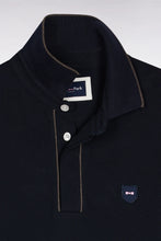 Load image into Gallery viewer, Eden Park Navy Polo Long Sleeve H25MAIPL0008 blf