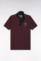 Eden Park Burgundy Polo Shirt H26MAIPC0037 BXF3