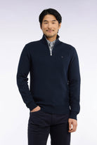 Eden Park Navy Zip Knit H26MAIPU0006 blf