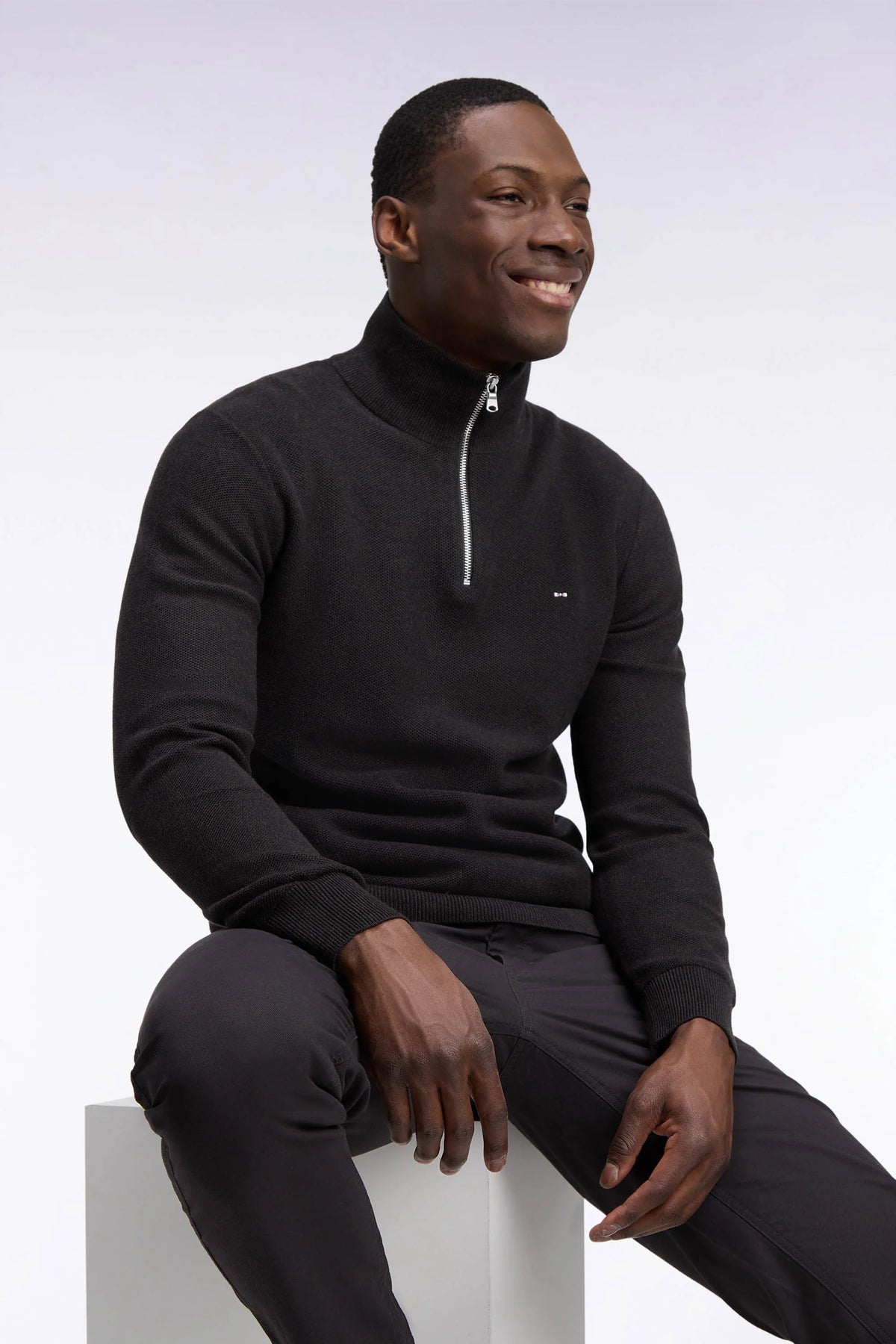 Eden Park Brown Zip Knit H26MAIPU0006 maf1