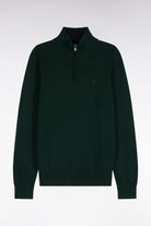 Eden Park Forest Green Zip Cotton Knit H26MAIPU0011 vef21