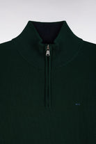 Eden Park Forest Green Zip Cotton Knit H26MAIPU0011 vef21