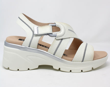 Hispanitas White Wedge Sandals HV264570