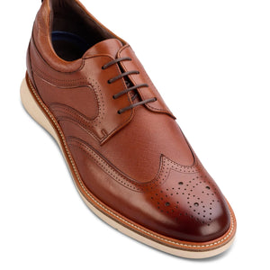 John White Hopkins | Leather Upper & Leather Lined Lace Up Shoe in Tan