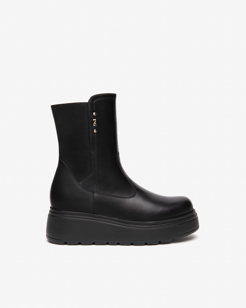 Nero Giardini Black Platform Boots I514901 100