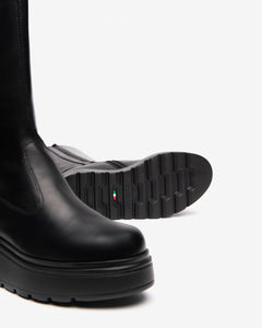 Nero Giardini Black Knee High Boots I514902D 100