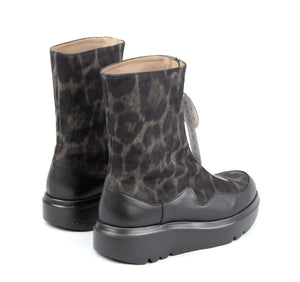 Wonders A2822 Gris Black Leopard Print 