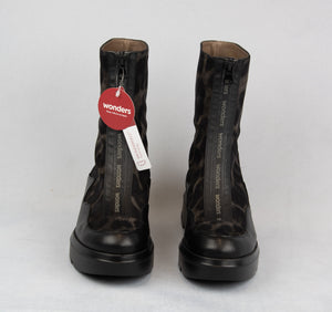 Wonders A2822 Gris Black Leopard Print 
