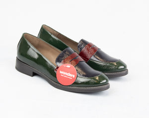 Wonders A7251 Noche Green/Navy/Burgundy 