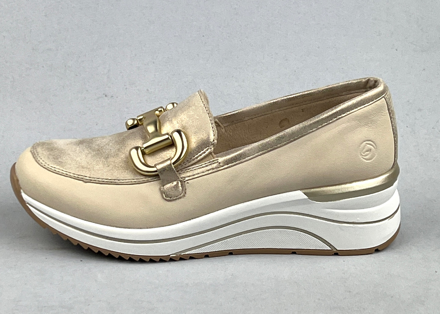 Remonte Wedge Loafers Beige D0T12