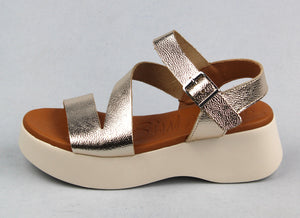 Oh My Sandals 5685 Champagne Gold