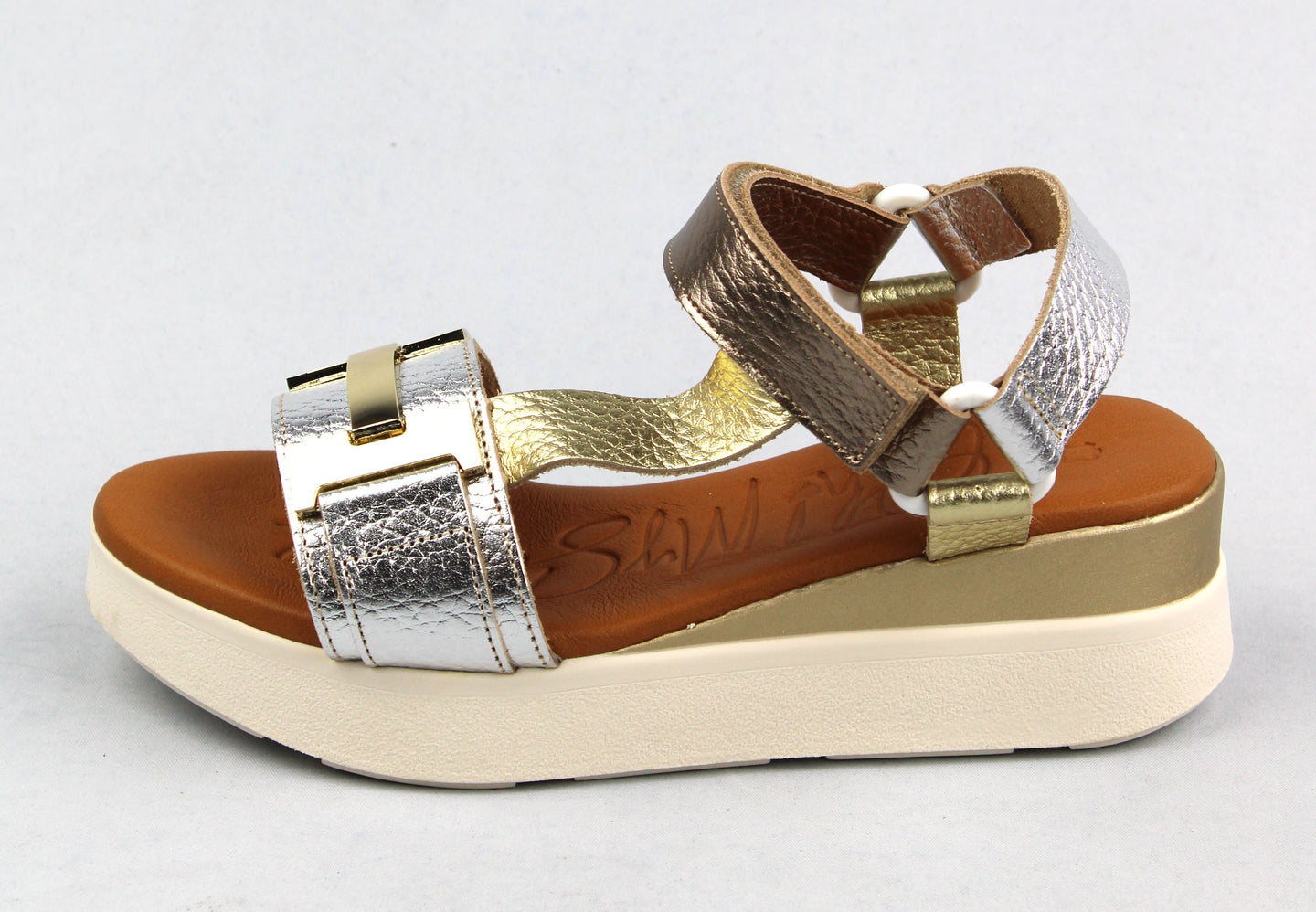 Oh My Sandals Silver Gold 5671