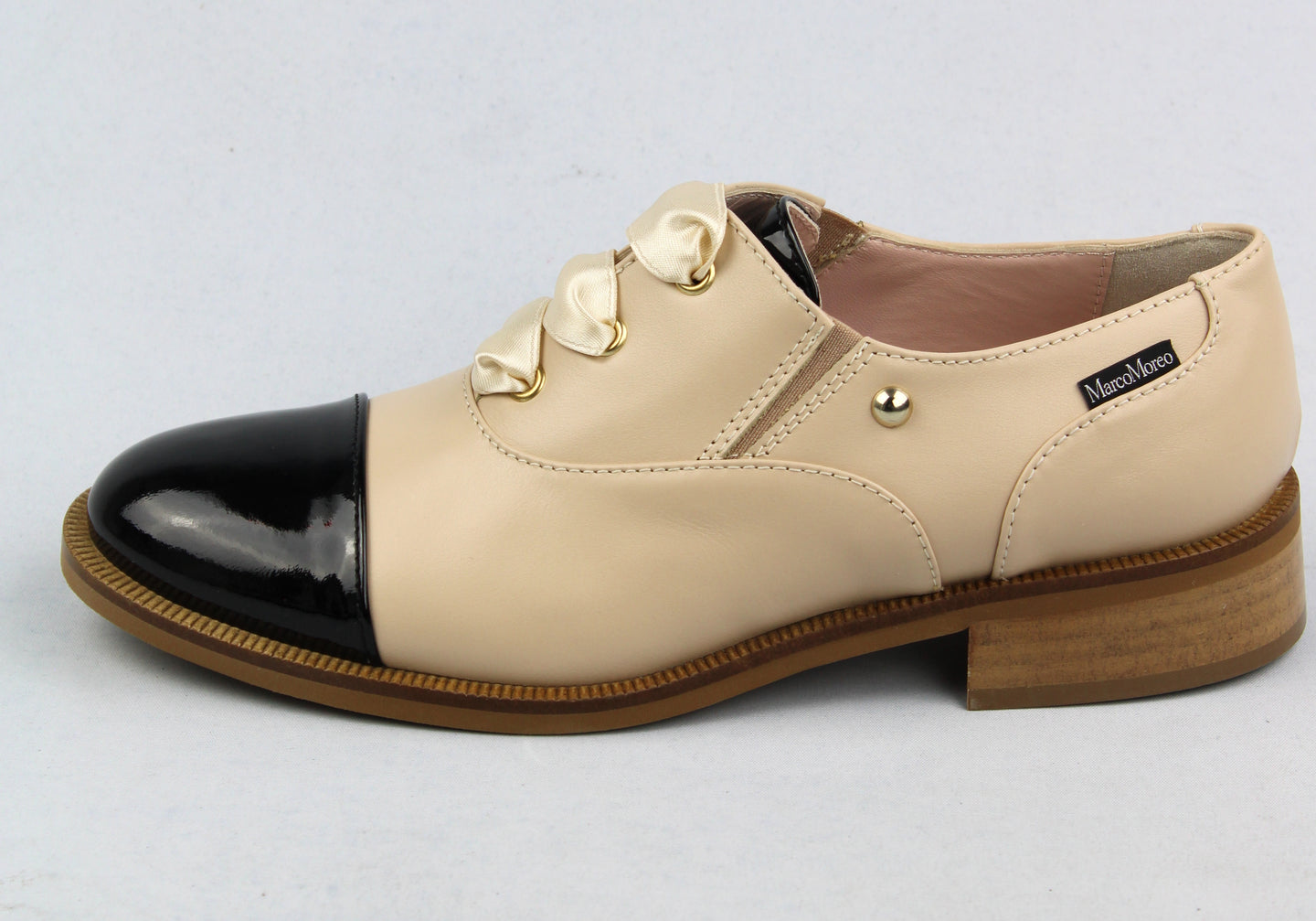 Marco Moreo Beige Black Shoe M682JVBE