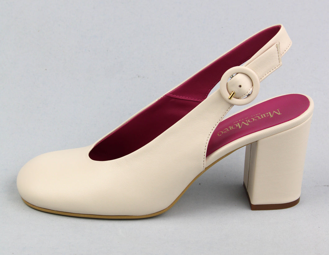 Marco Moreo Slingback Shoe Off White M751 VPA Latte