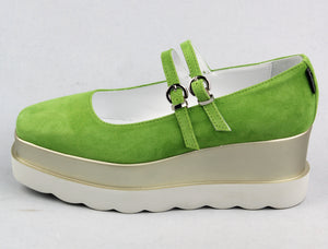 Marco Moreo Platform Strap Shoe Green M780 JCVE