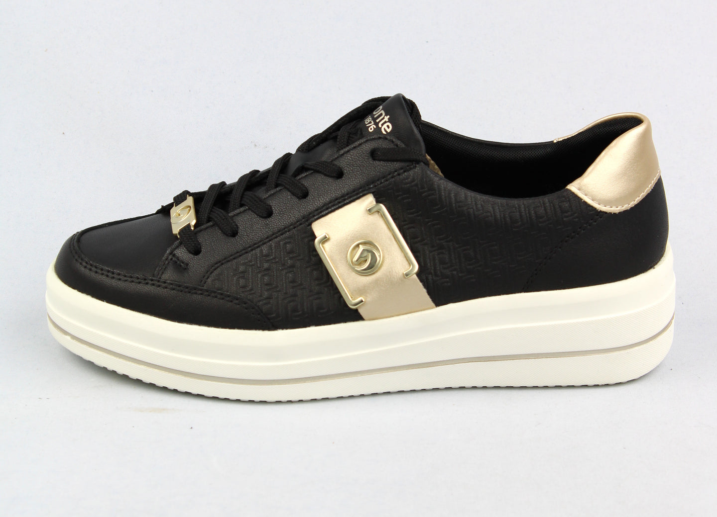 Remonte Black & Gold Trainers D1C07