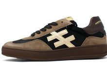 Load image into Gallery viewer, Another Trend | Beige &amp; Black Lace Up Two Tone Trainers | A0328115 Tostado