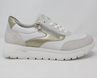 Remonte Off White &amp; Gold Trainers D2V02