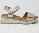 Oh My Sandals Gold Wedge Sandals 5942