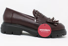 Wonders Burgundy Slip On Shoe A-4315 Vino