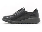 Waldläufer Lace Zip Low Wedge Shoe Black H89001 254 001
