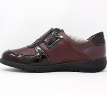 Load image into Gallery viewer, Suave Burgundy Velcro Shoe Banbury 6100-13