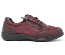 Load image into Gallery viewer, Easy B Burgundy Wide Fit Trainers 75374R