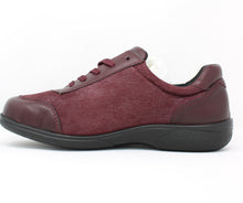 Load image into Gallery viewer, Easy B Burgundy Wide Fit Trainers 75374R