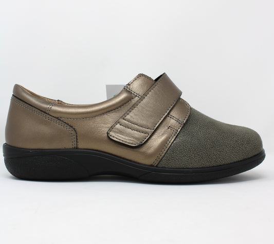 Easy B Velcro Shoe Bronze 75264B