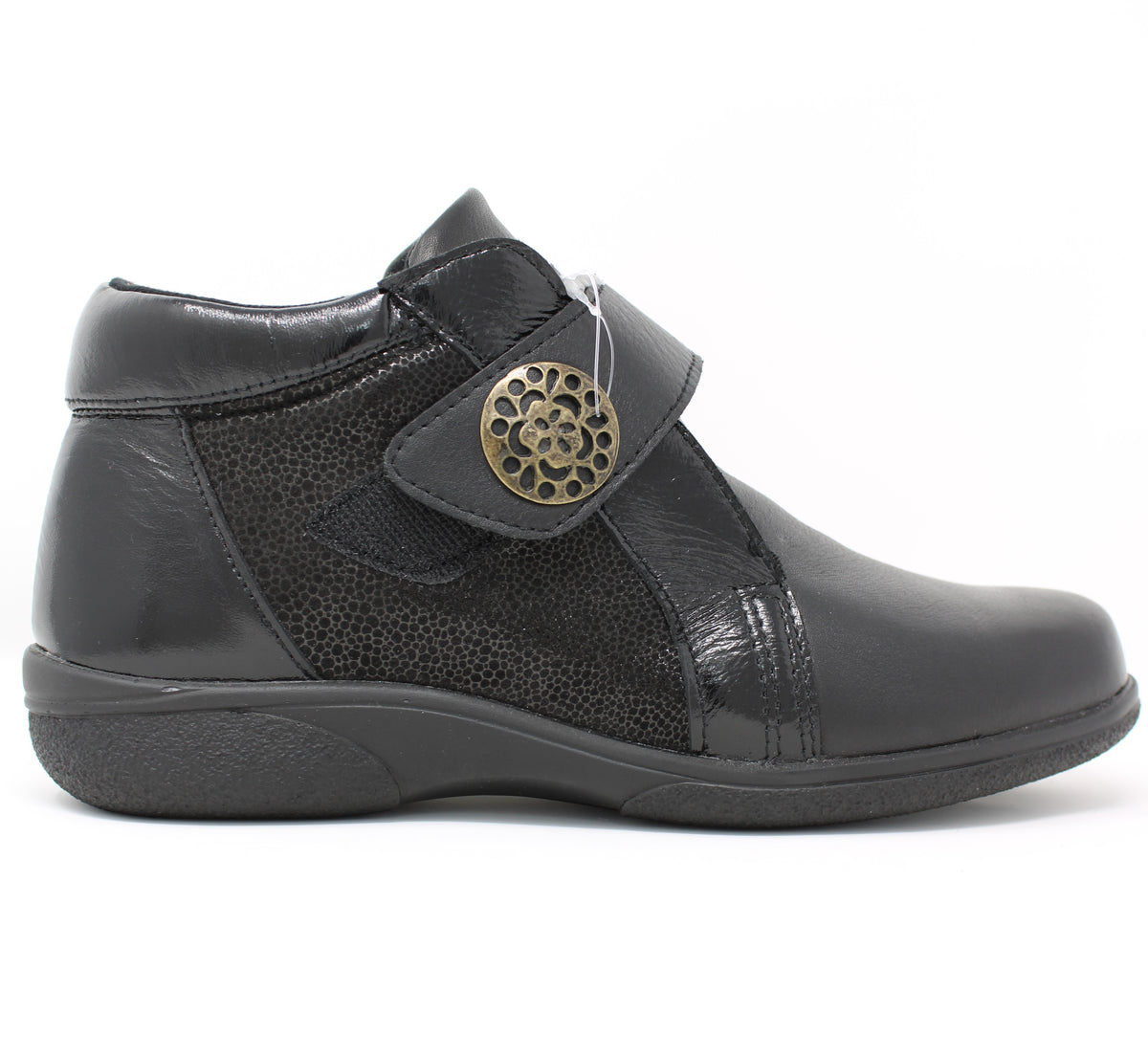 Easy B Black Velcro Boot 75335A