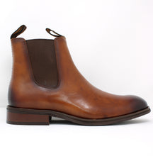 Load image into Gallery viewer, Sloane Slip On Boots in Tan 21138