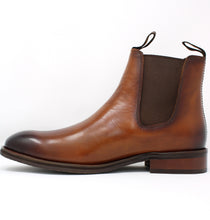 Load image into Gallery viewer, Sloane Slip On Boots in Tan 21138