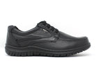 iMac Black Leather Wide Fit Shoe Milan 215984