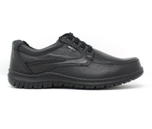 Load image into Gallery viewer, iMac Black Leather Wide Fit Shoe Milan 215984