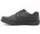 iMac Black Leather Wide Fit Shoe Milan 215984
