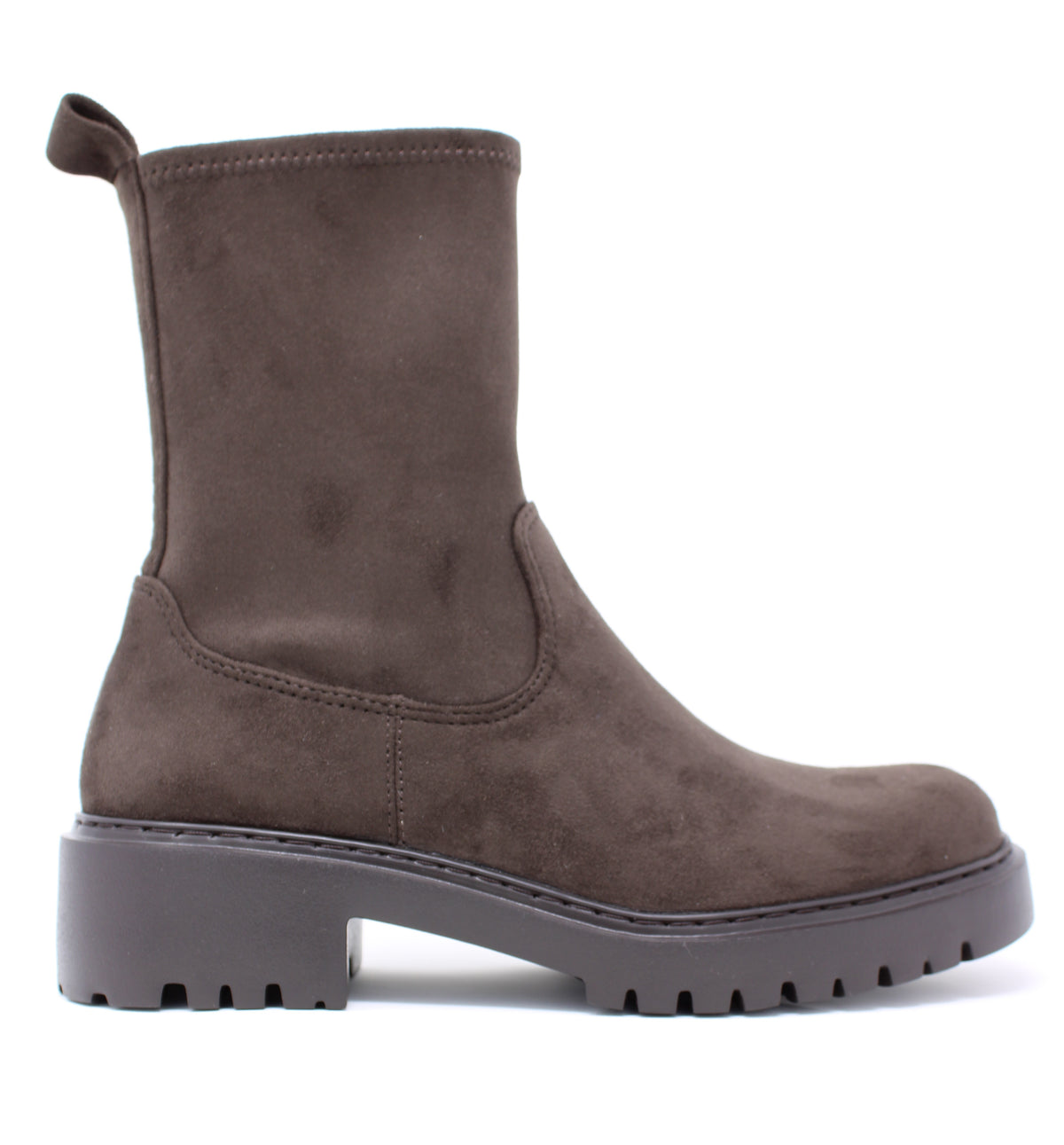 Unisa Brown Suede Sock Boot Guido