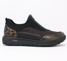 Remonte Black Bronze Front Zip Shoe D2V01