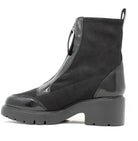 Unisa Black Front Zip Boots Jadro
