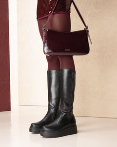 Nero Giardini Black Knee High Boots I514902D 100