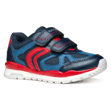 Load image into Gallery viewer, Geox Boys Shoes Navy Red J4515D