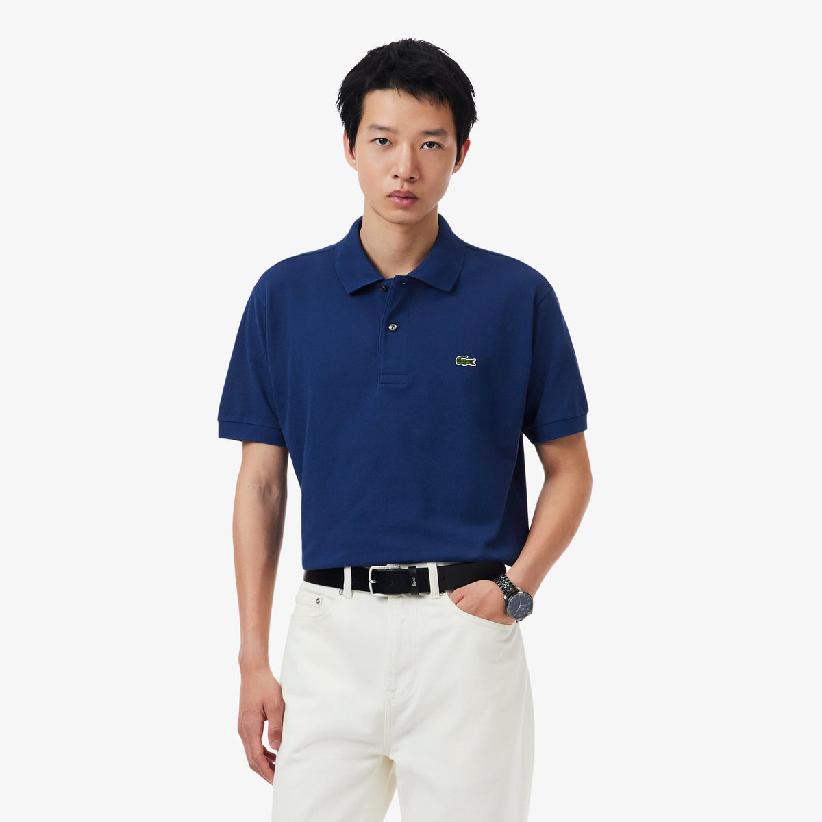 Lacoste Navy Blue Original Polo Shirt L1212 f9f
