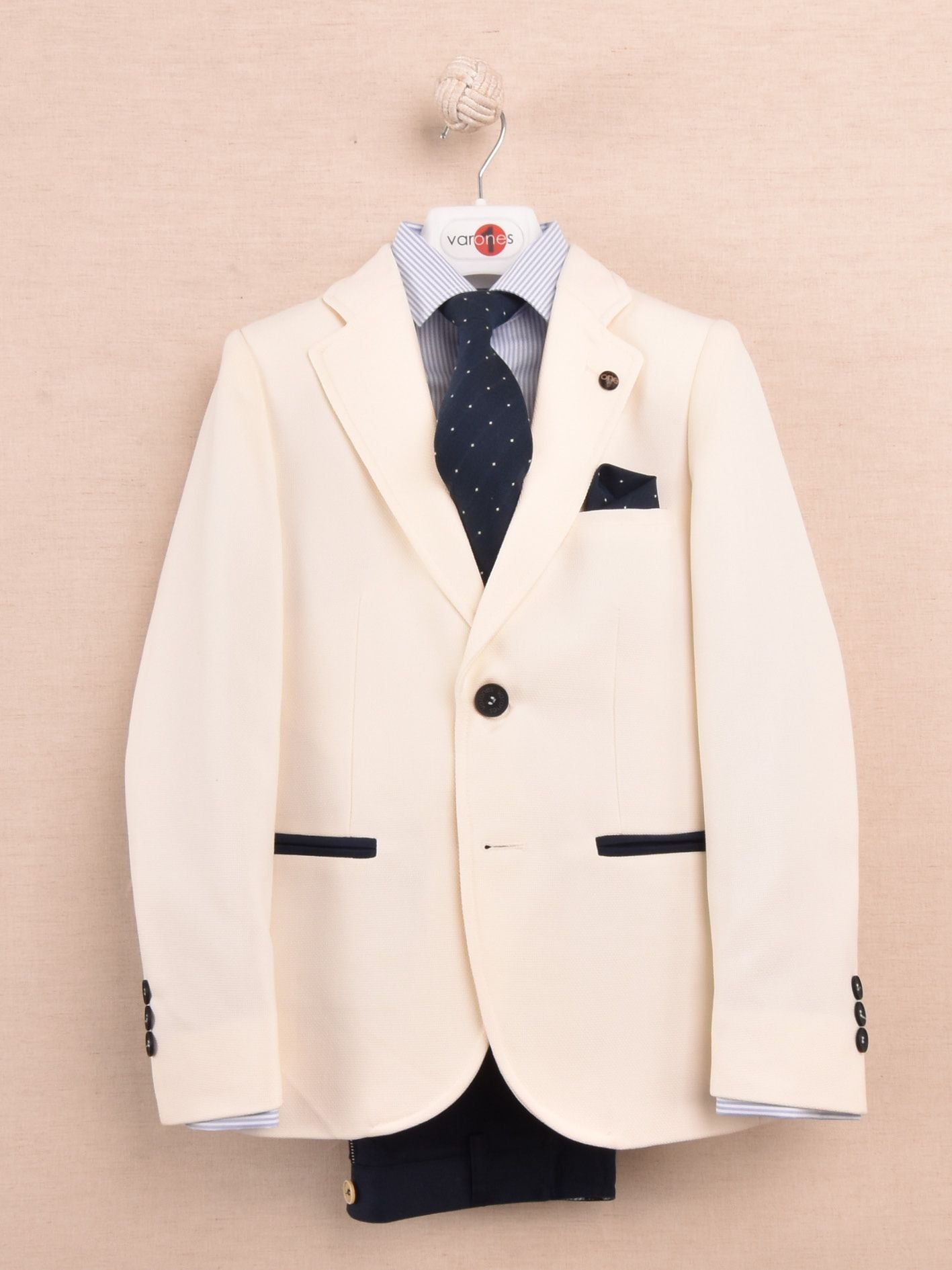 One Varones Boys Cream Jacket 10-04088 05