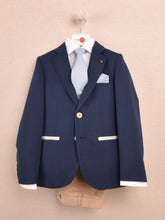 Load image into Gallery viewer, One Varones Boys Navy Jacket 10-04088 78