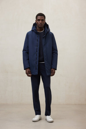Ecoalf Parka Coat Navy Parko