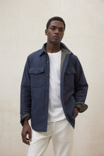 Load image into Gallery viewer, Ecoalf | Warm Lined Overshirt in Deep Navy with Logo on Shoulders | Julio