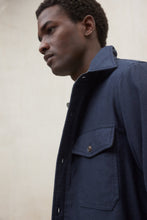 Load image into Gallery viewer, Ecoalf | Warm Lined Overshirt in Deep Navy with Logo on Shoulders | Julio