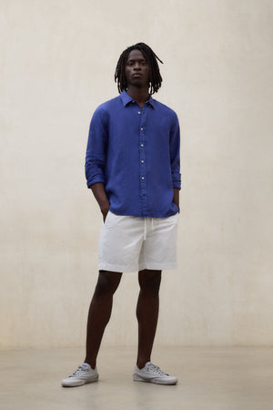 Ecoalf Blue Linen Shirt Malibu