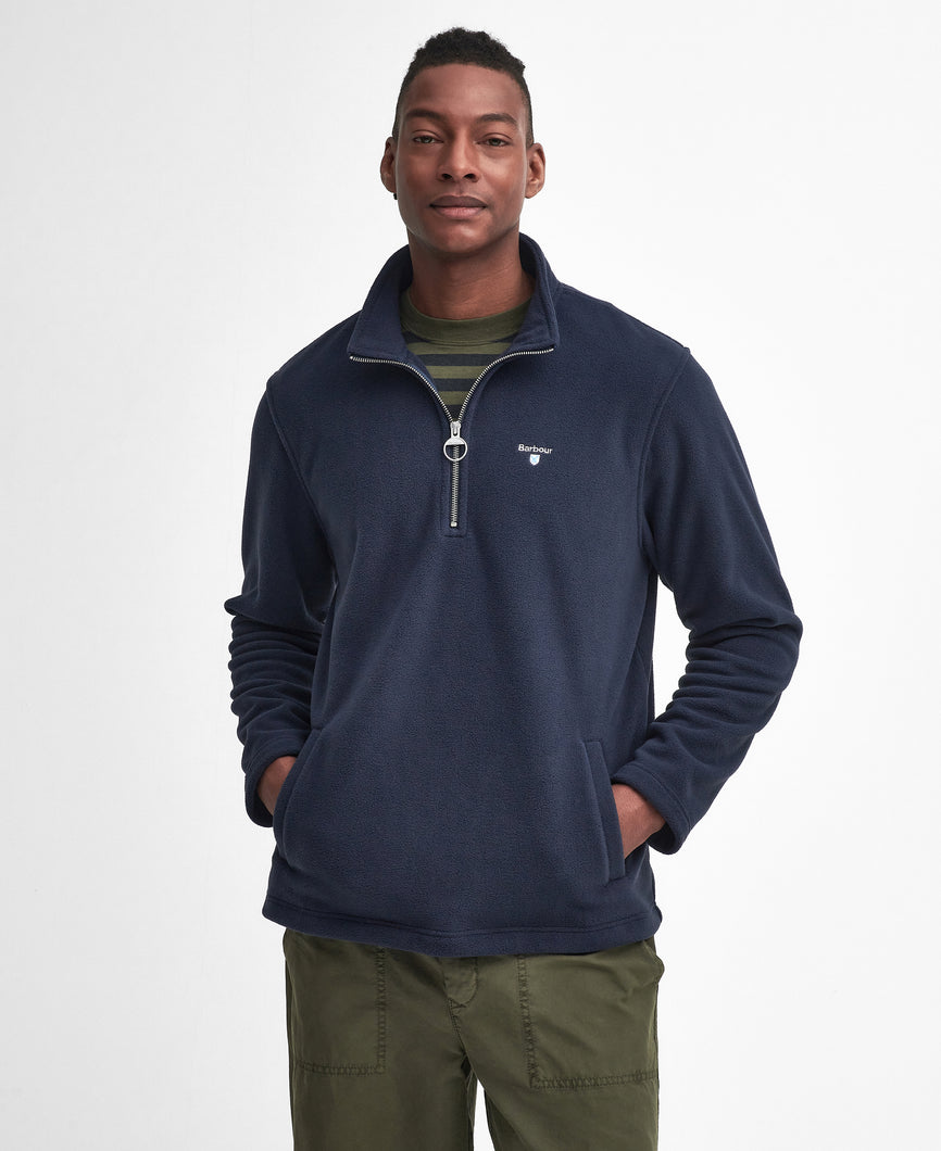 Barbour Navy Fleece Zip mfl0185 ny91