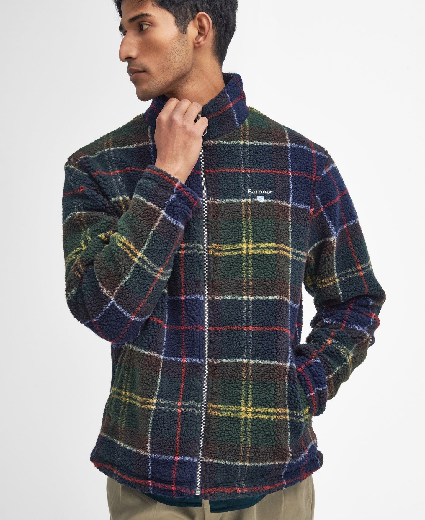 Barbour | Tartan Check Fleece Jacket | MFL0187 TN11