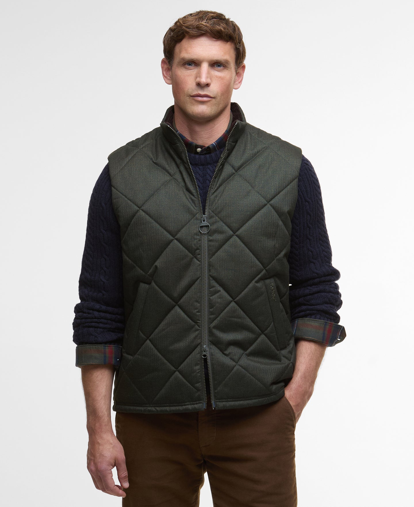 Barbour Winter Finn Gilet Green mgi0295 ol71